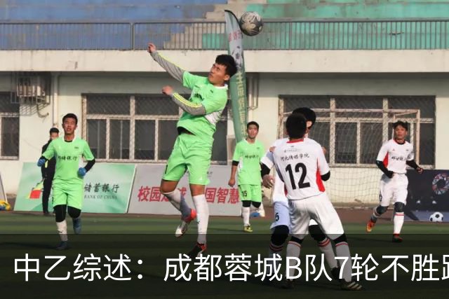 中乙综述：成都蓉城B队7轮不胜距保级线2分，温州惨败保级堪忧